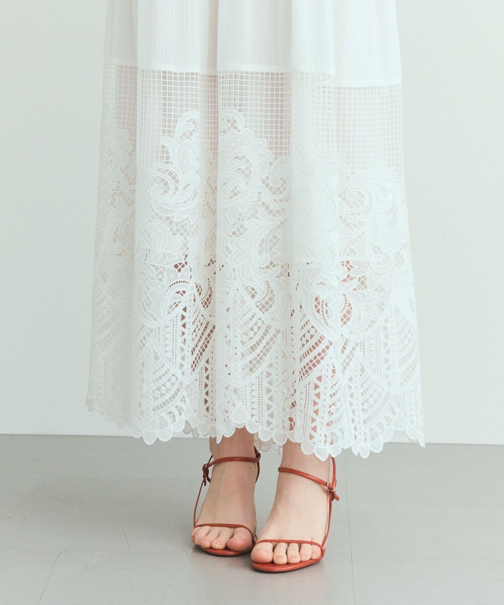 GRACE CONTINENTAL ラッフルレース切替マキシ 