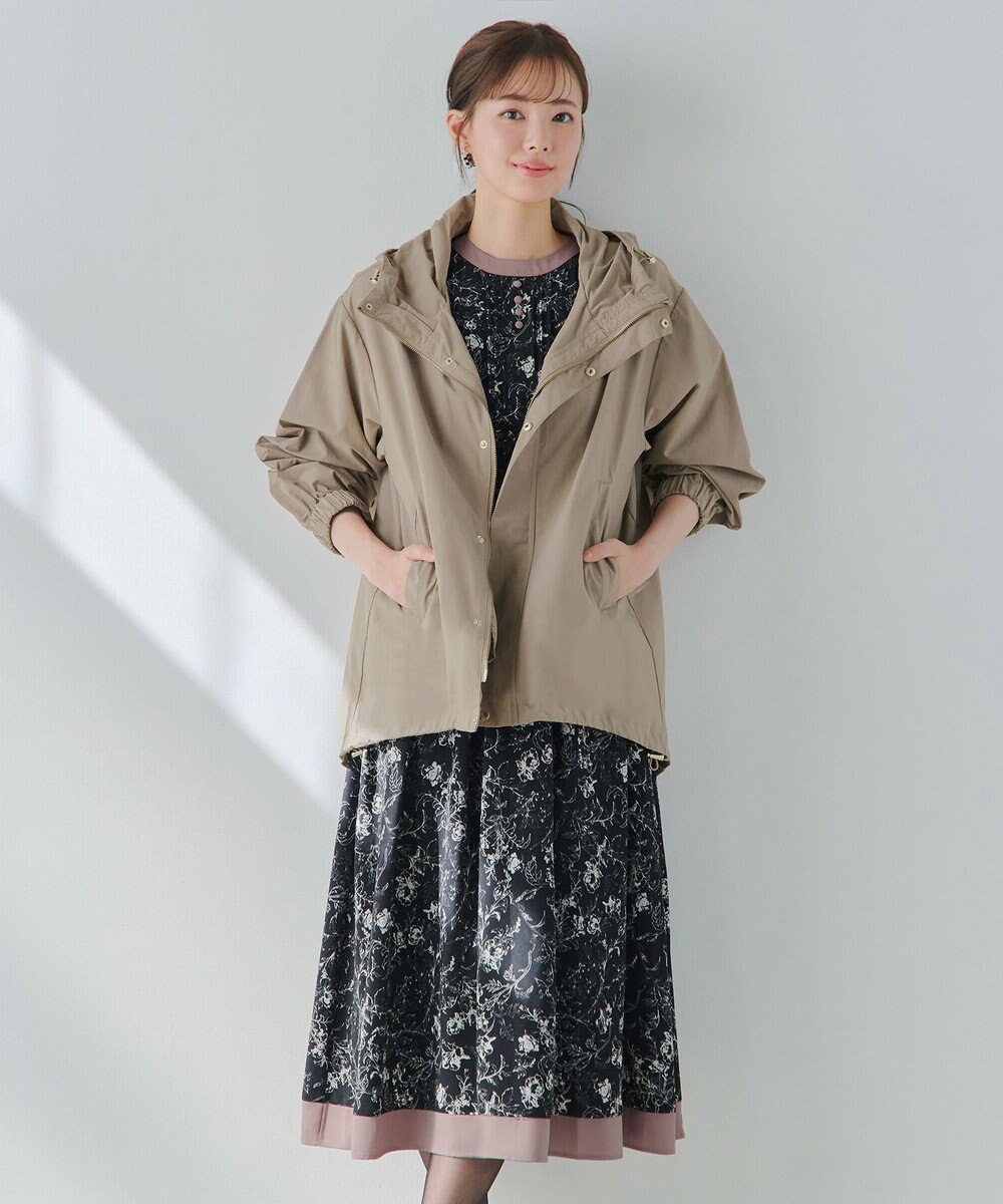 Tiaclasse 【新色追加・洗える】撥水ドロストマウンテンパーカー 