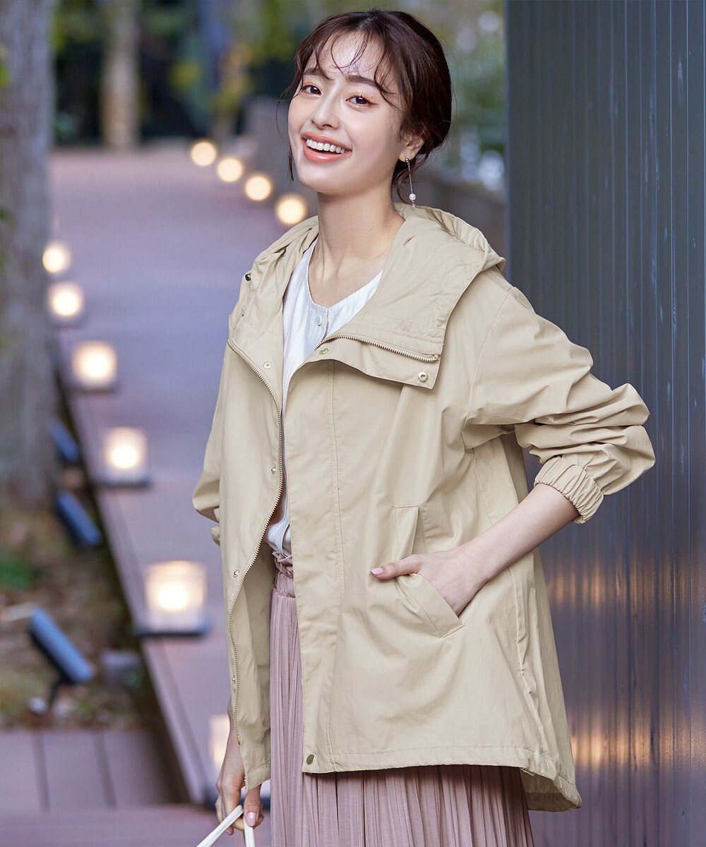 Tiaclasse 【新色追加・洗える】撥水ドロストマウンテンパーカー 