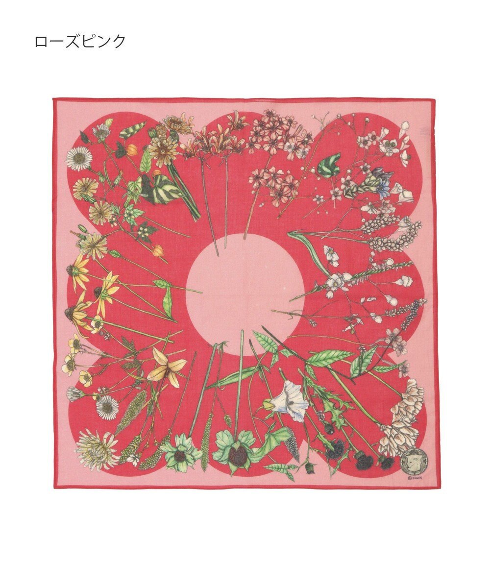 MOONBAT SWASH LONDON フラワープリント コットン スカーフ 