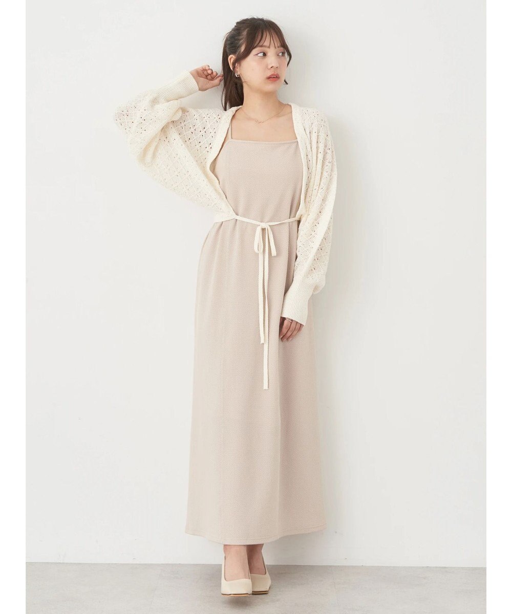 earth music&ecology ＳＥＴ２点　マルチウェイボレロキャミワンピース 