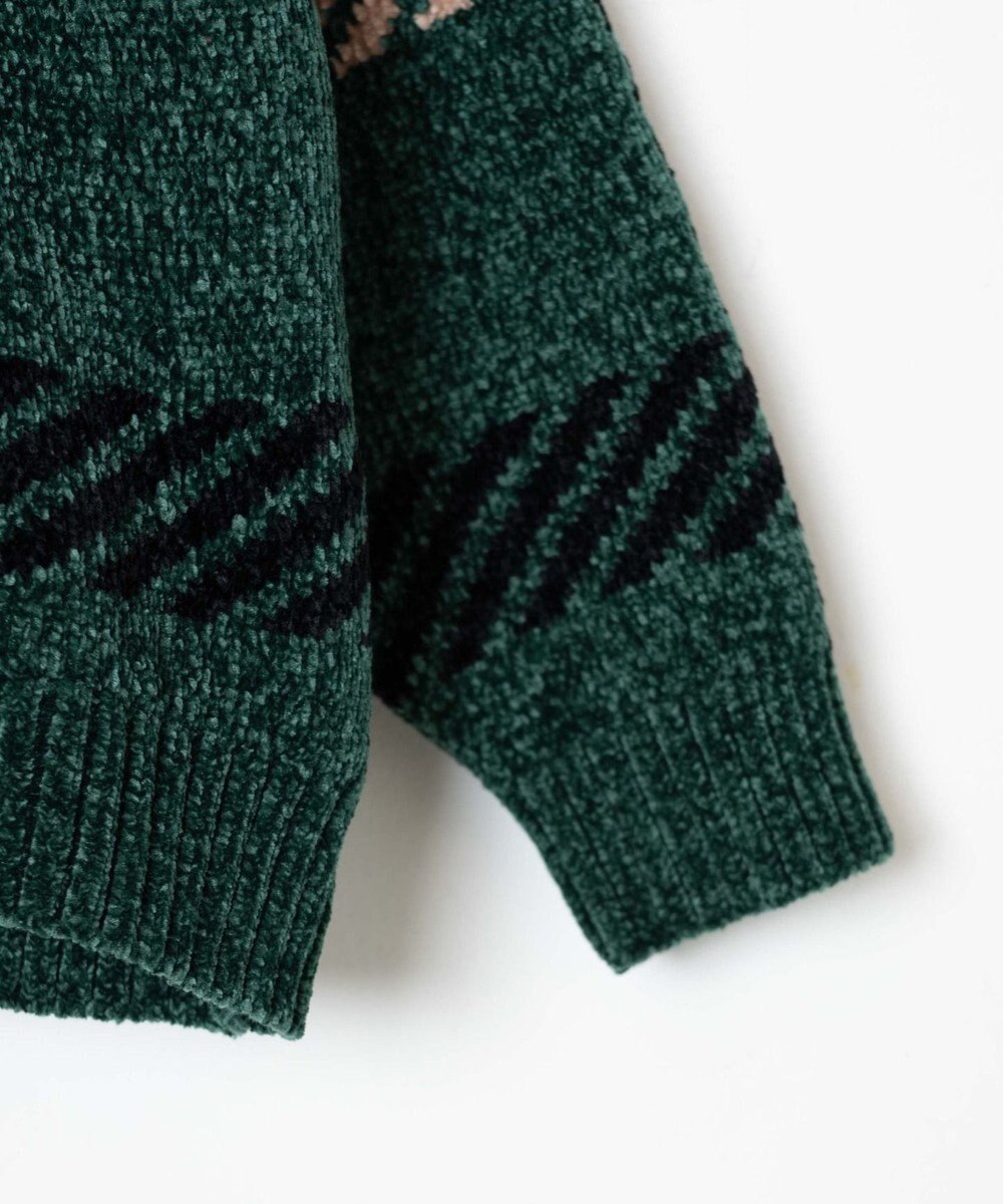 WEGO ベロアモール総柄プルオーバー 