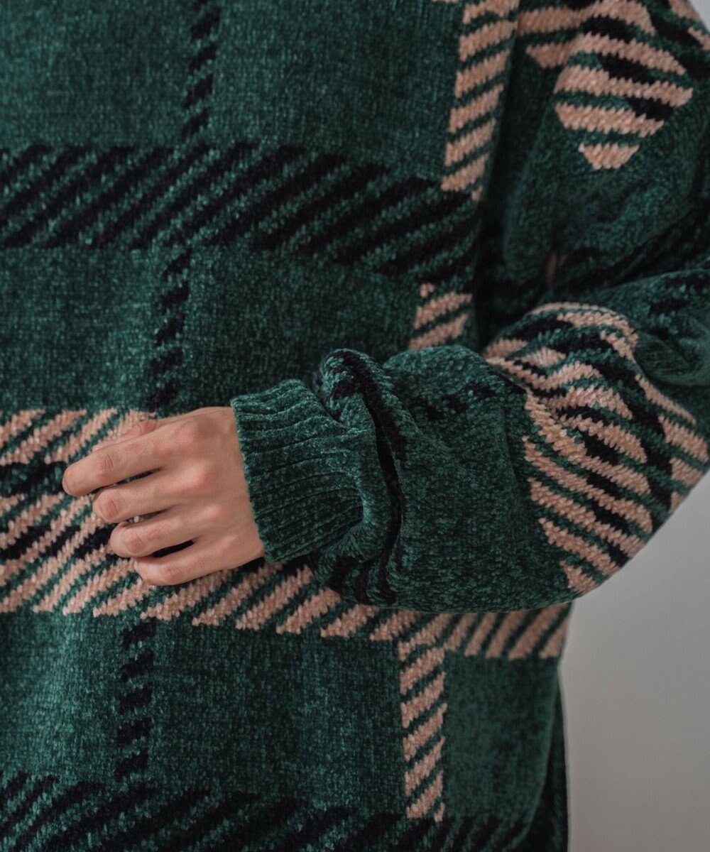 WEGO ベロアモール総柄プルオーバー 