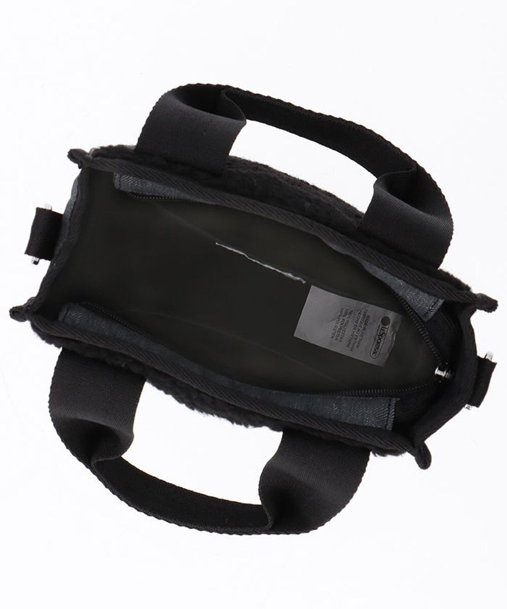 LeSportsac DENIM MINI N/S TOTE/ブラックデニム/ブラックシェルパ 