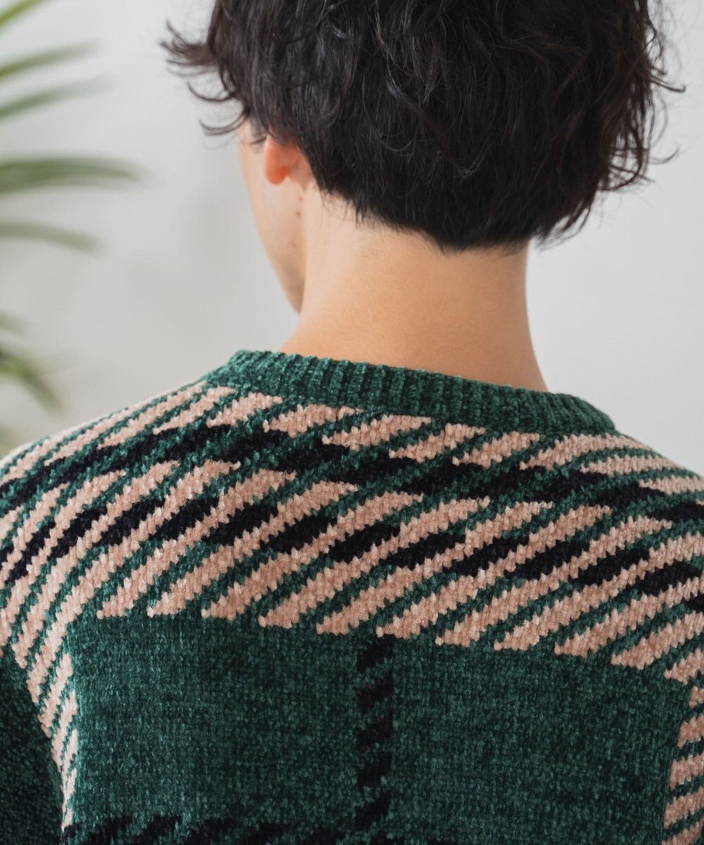 WEGO ベロアモール総柄プルオーバー 