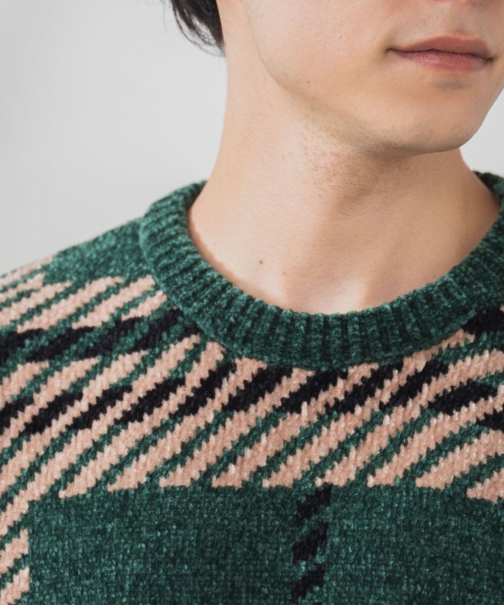 WEGO ベロアモール総柄プルオーバー 