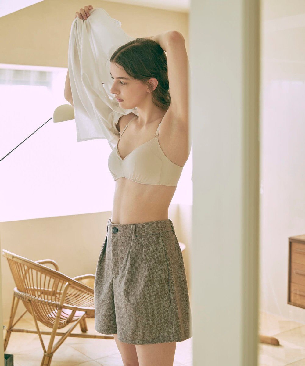 une nana cool 【リニューアル】364ブラ シンプル ノンワイヤーブラ 