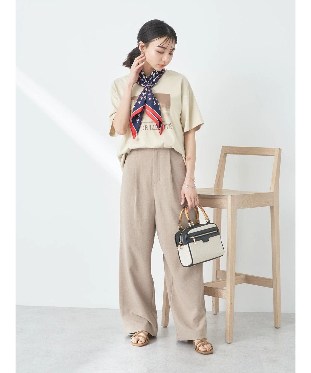 earth music&ecology タックワイドパンツ 