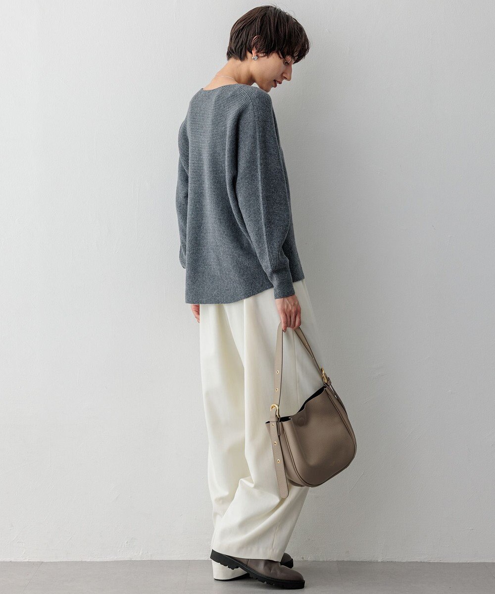 23区 S ナチュラルストレッチサキソニー バレル パンツ 