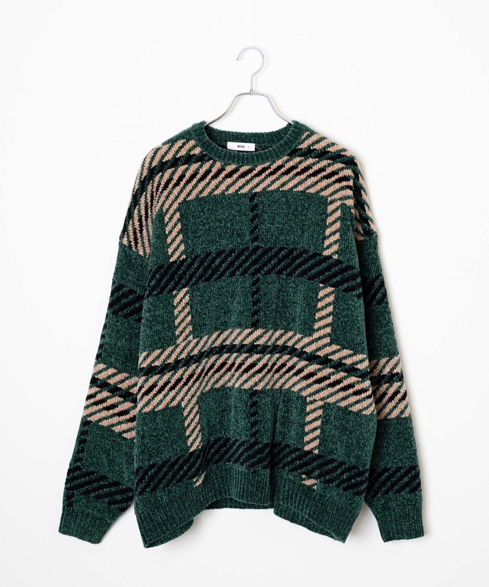 WEGO ベロアモール総柄プルオーバー 