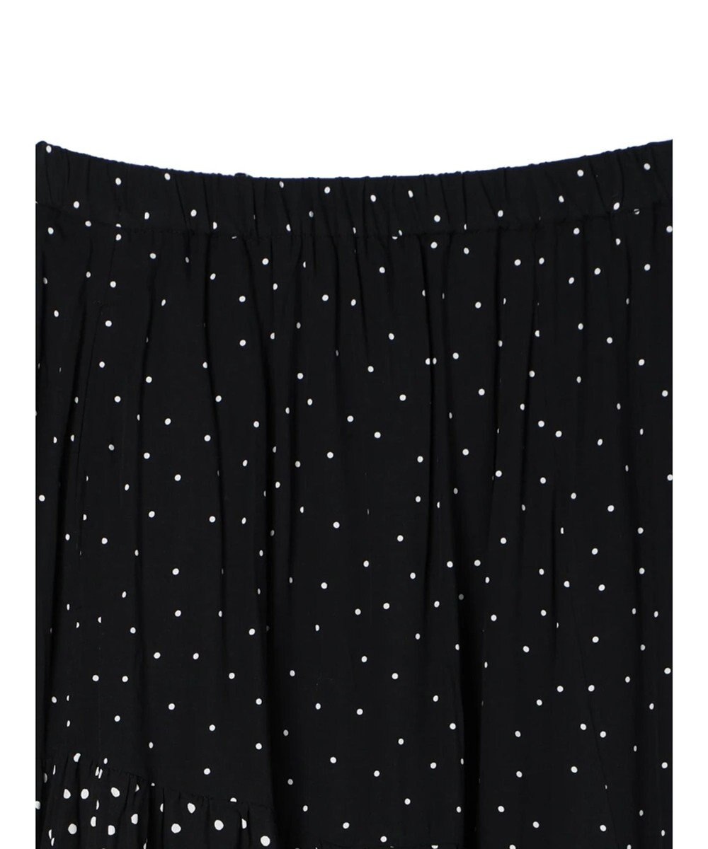 AMERICAN HOLIC 切替ドットフレアスカート 