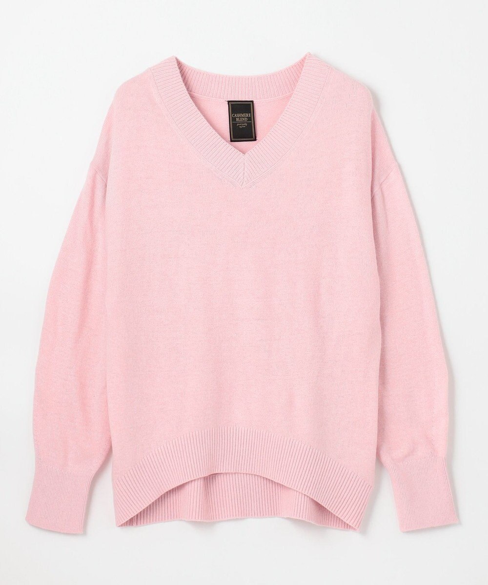 ANY 【手洗い可】イタリーヤーンウールカシミヤミックスＶネックプルオーバー 