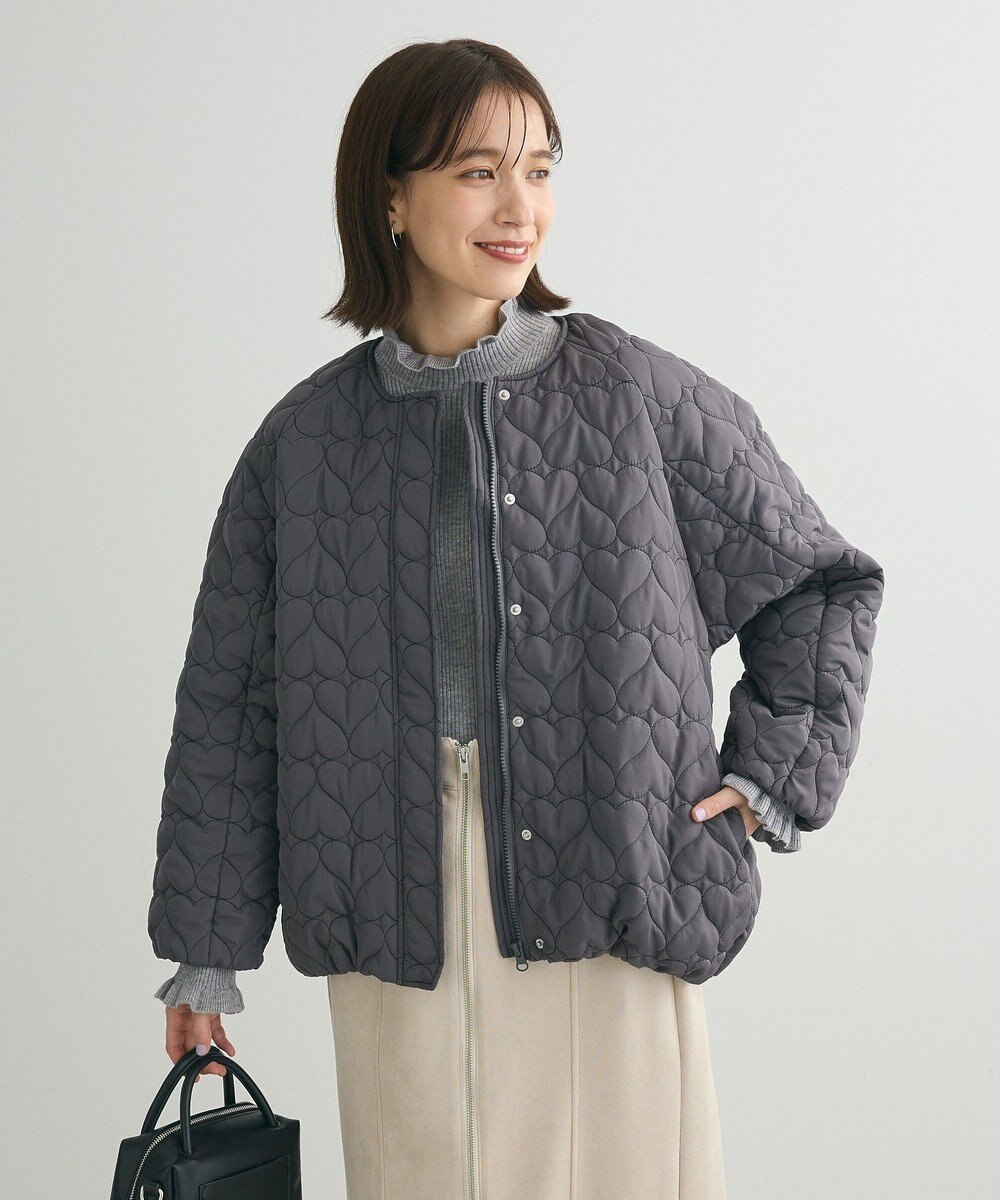 Green Parks ・ｓｗｉｎｇ　ｂｙ　ハートキルトコクーンブルゾン 