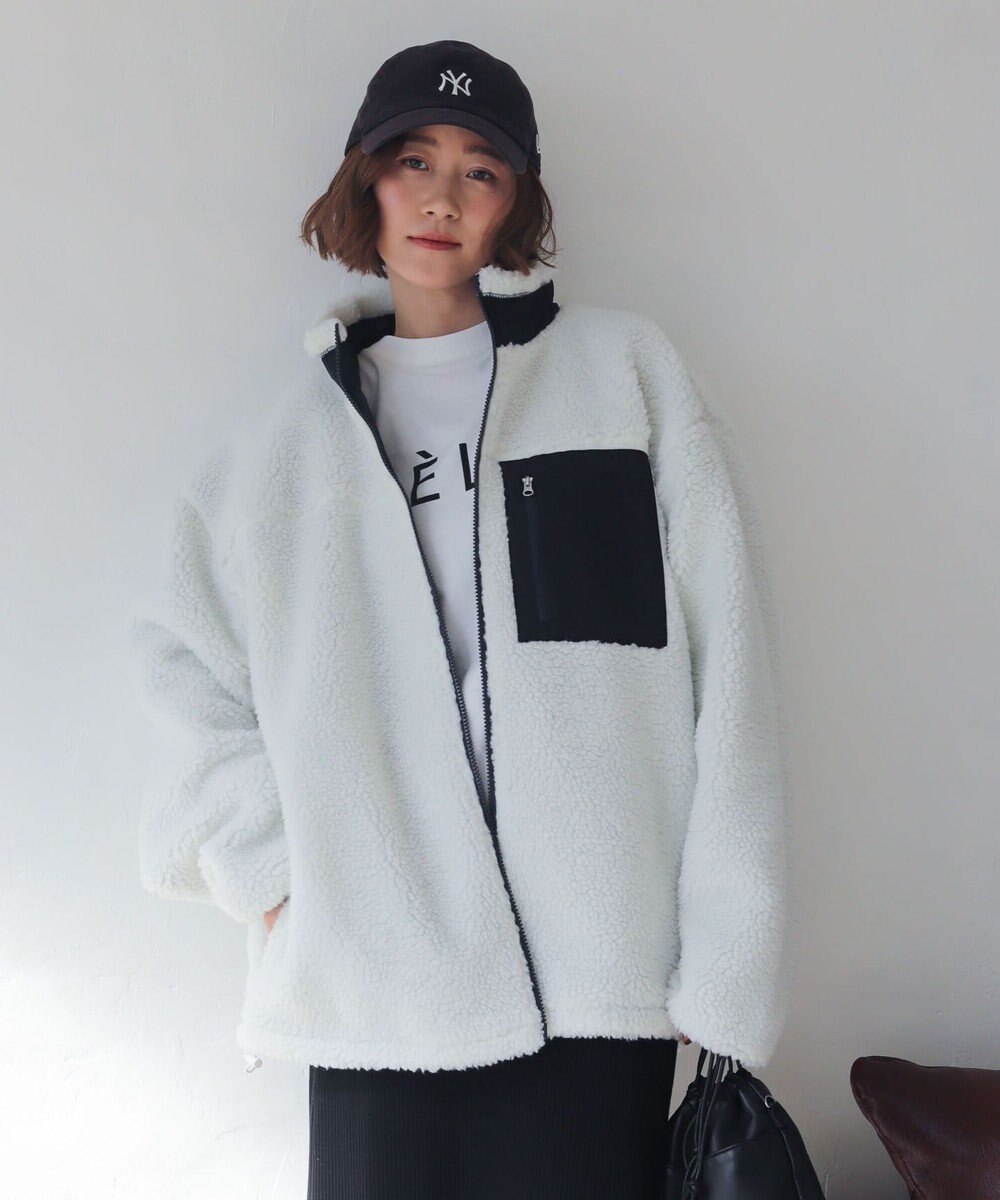 WEGO 【2025年秋冬新作アイテム/ユニセックス着用ITEM/SMLサイズ展開】ボアブルゾン 