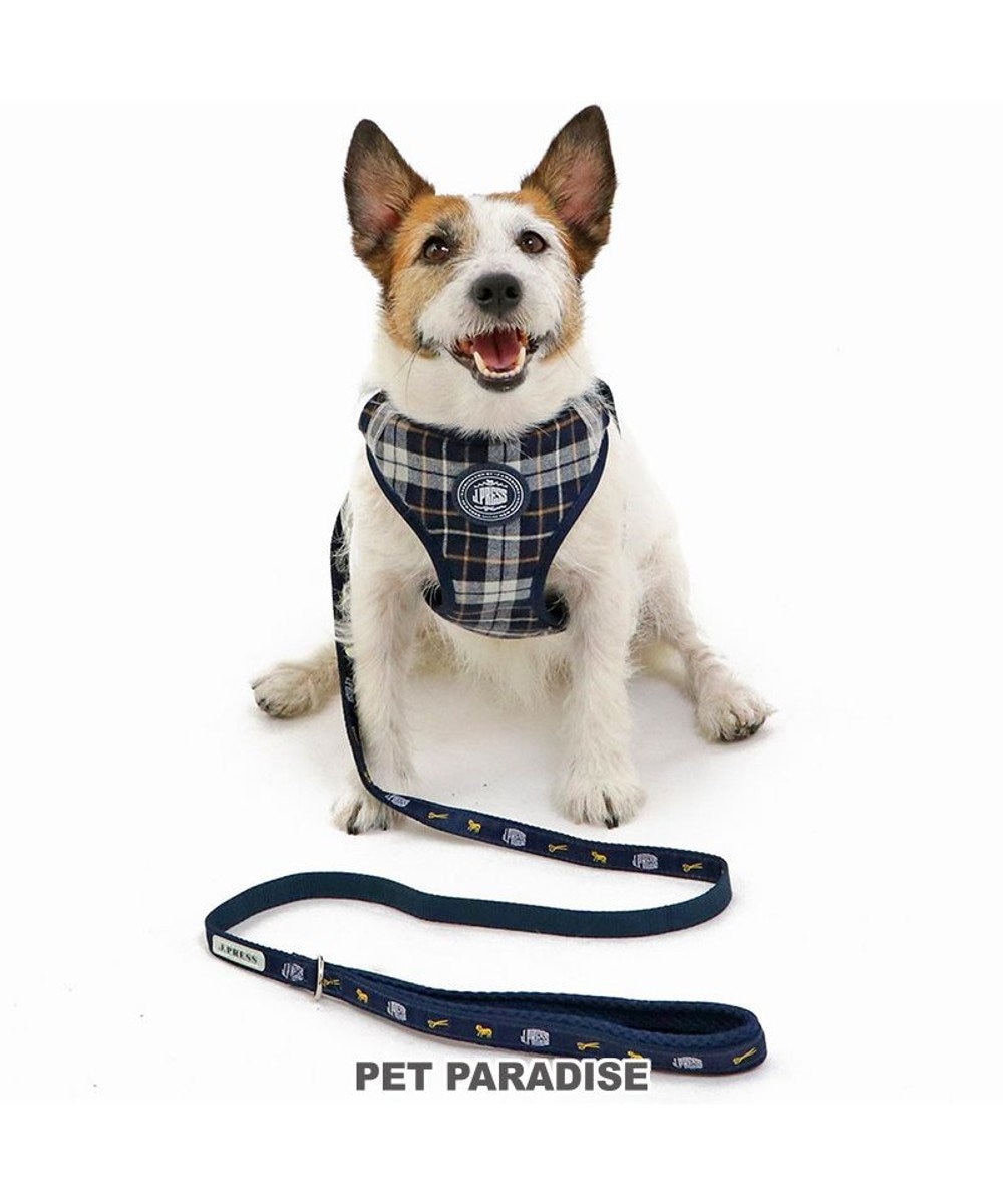 PET PARADISE J.PRESS ビエラチェック ハーネス リード【ＳＳ】小型犬 マルチカラー