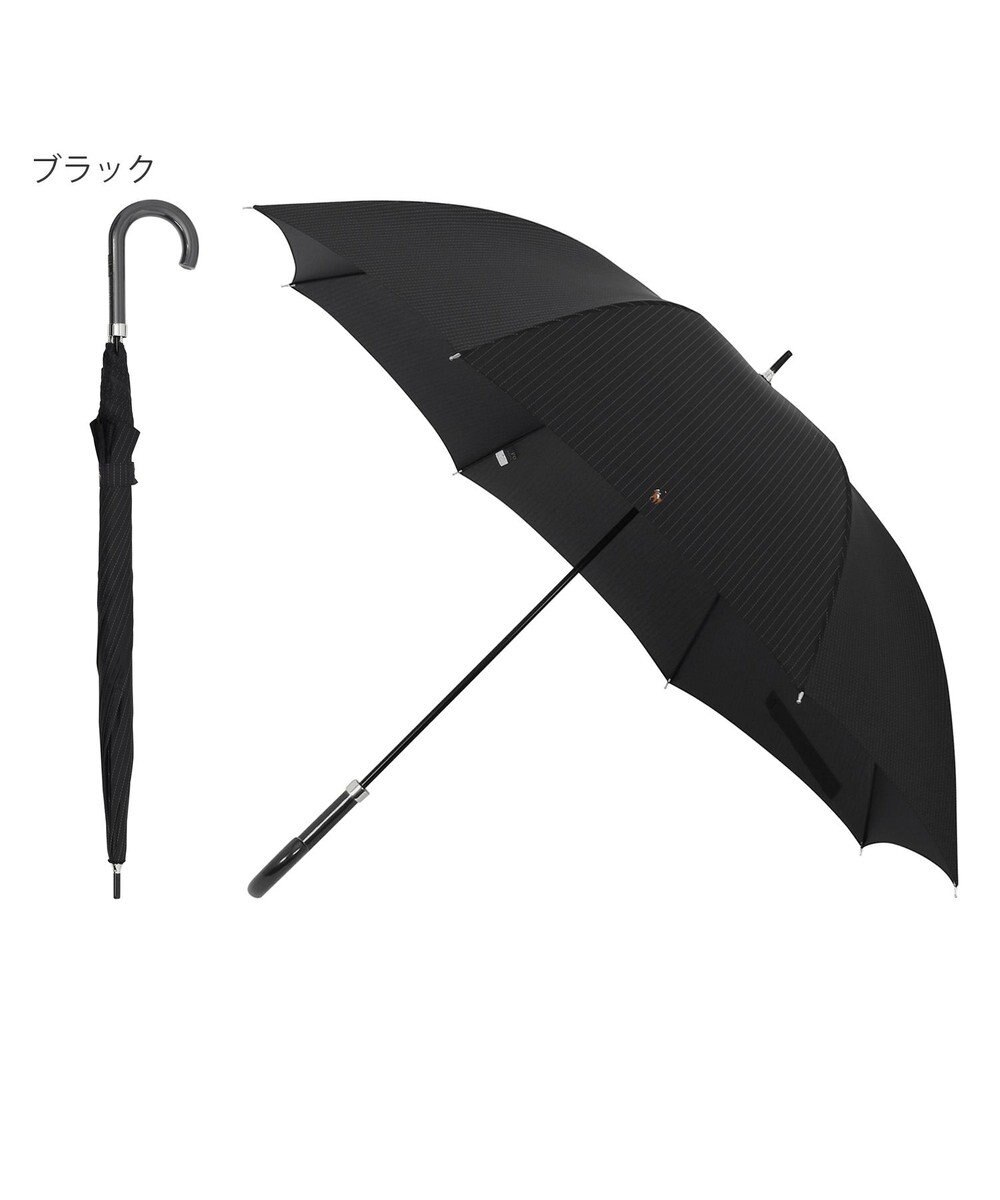 MOONBAT 【大きめ】POLO RALPH LAUREN 長傘 メンズ ストライプ ワンポイント刺繍 70cm 