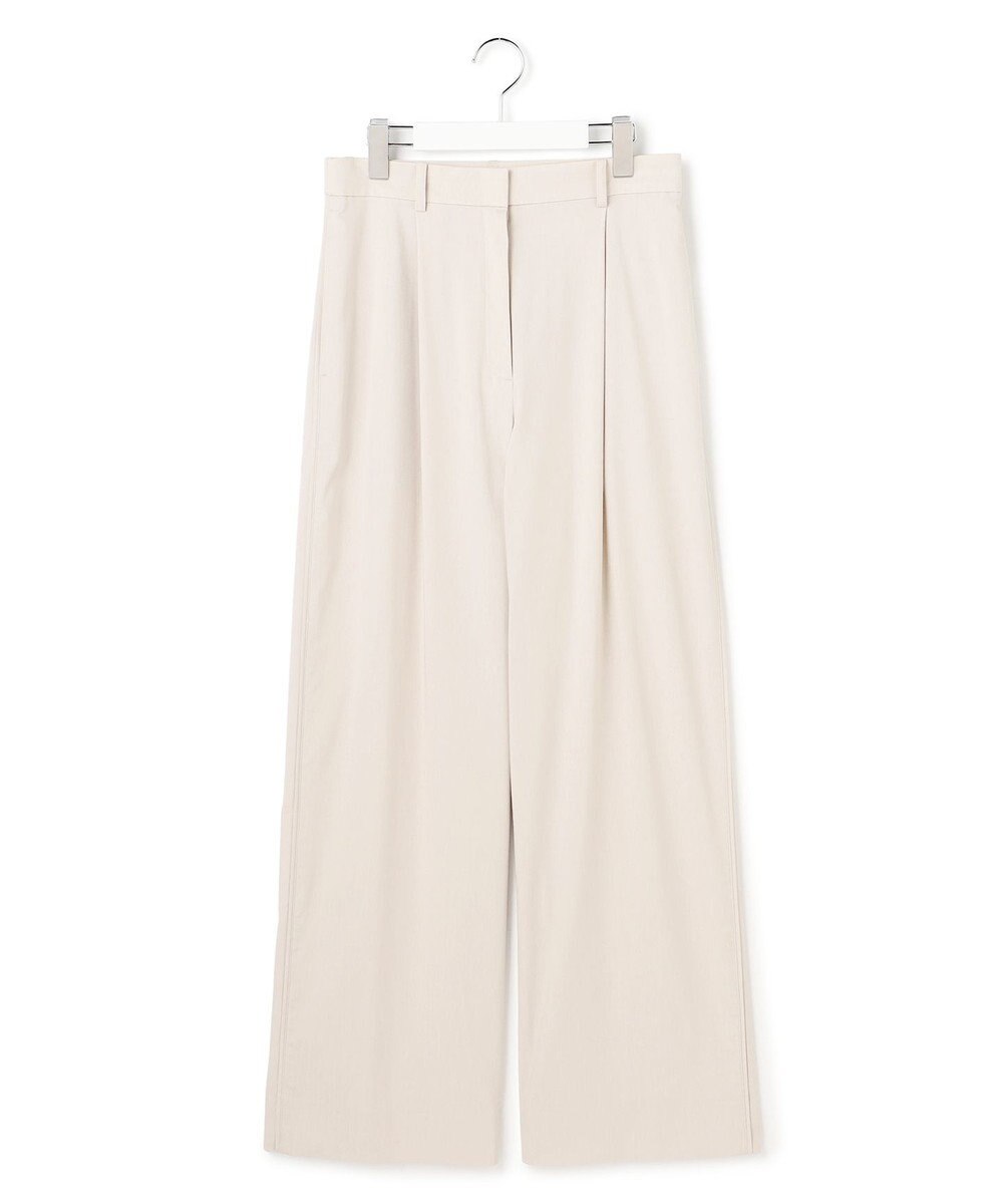 ICB ドライリネンストレッチ ワイドストレートパンツ 