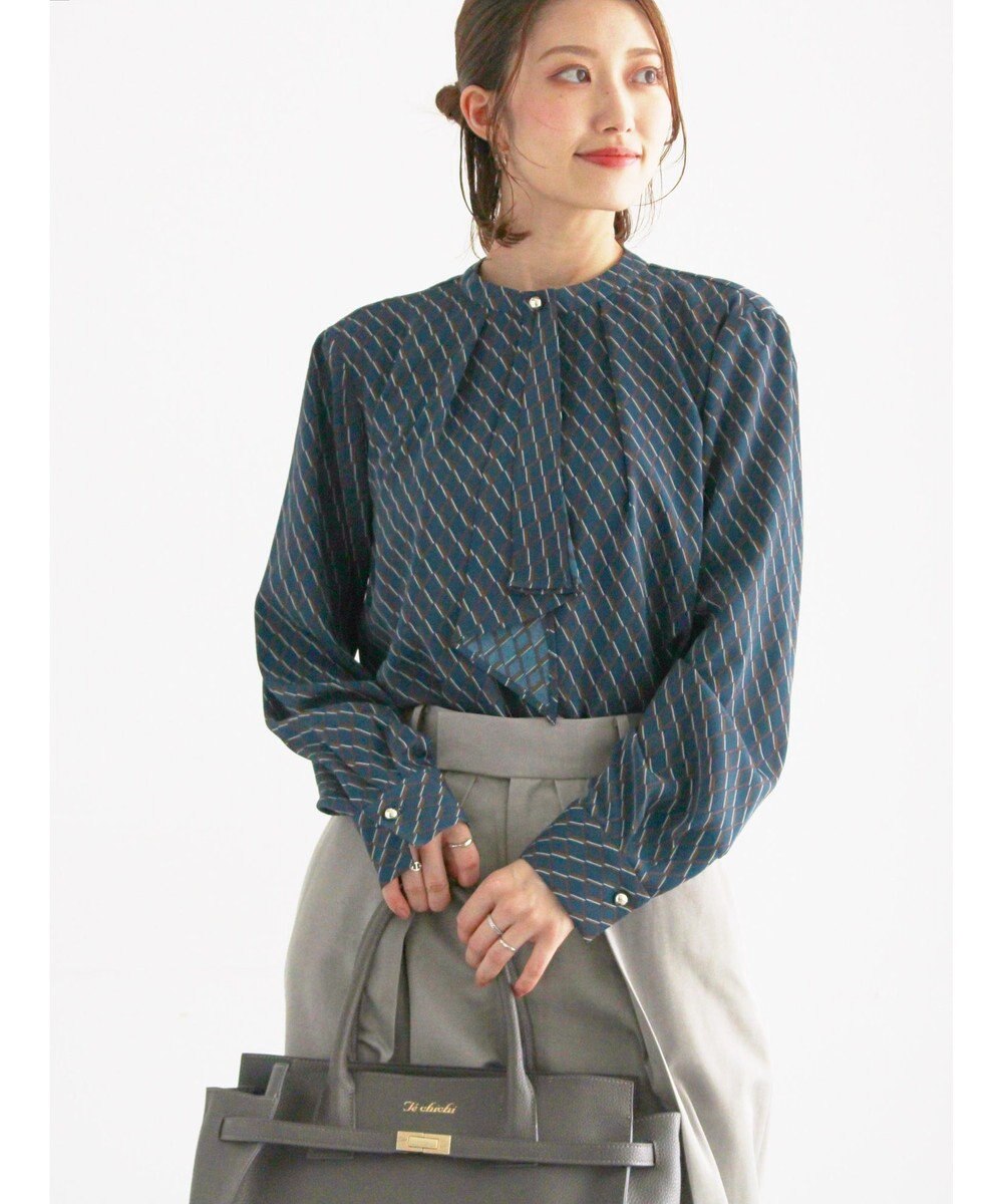 Te chichi パターンアソートボウタイブラウス 