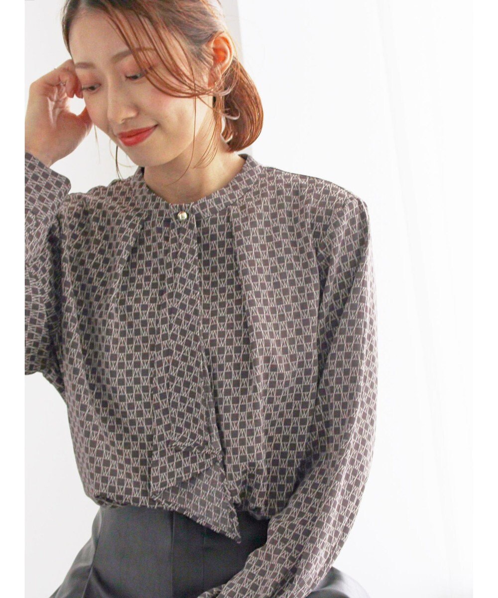 Te chichi パターンアソートボウタイブラウス 