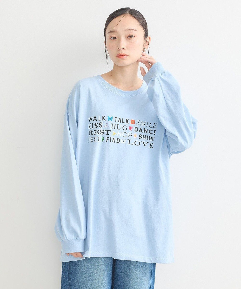 earth music&ecology いいことワードロゴＴシャツ 