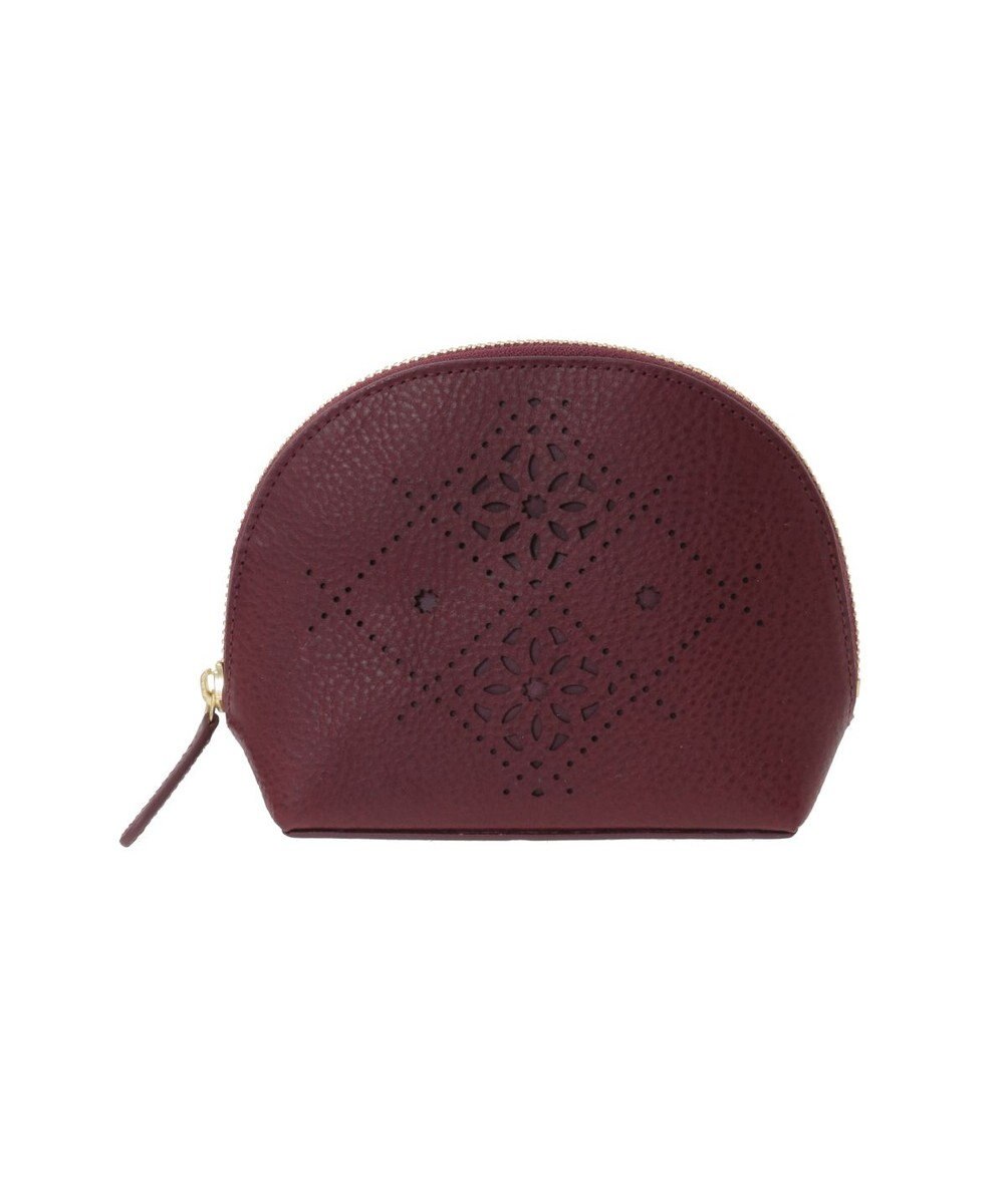 genten アーガイルカットワーク ポーチ 