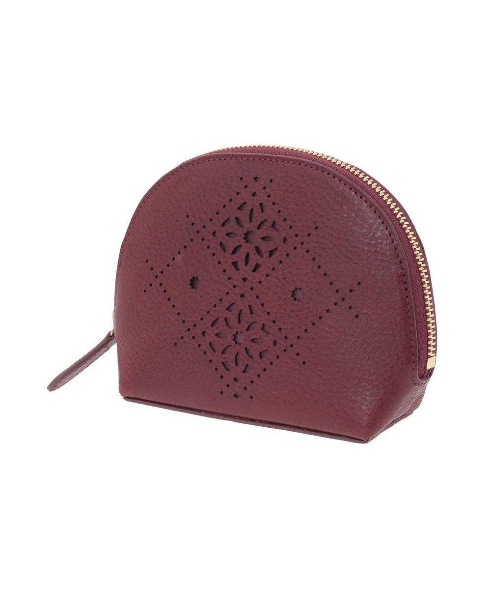 genten アーガイルカットワーク ポーチ 