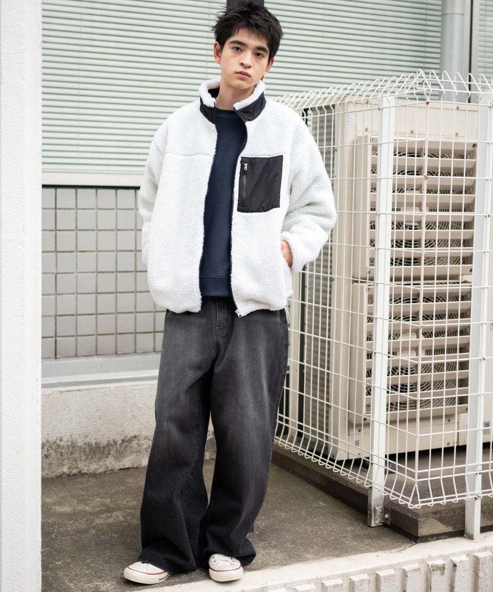 WEGO 【ユニセックス着用ITEM/SMLサイズ展開】ボアブルゾン 