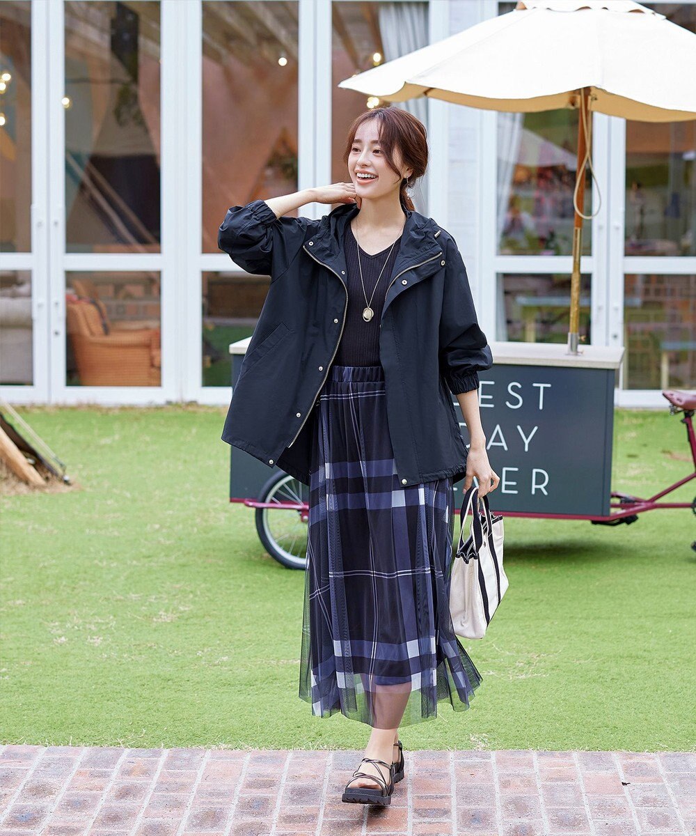 Tiaclasse 【新色追加・洗える】撥水ドロストマウンテンパーカー 