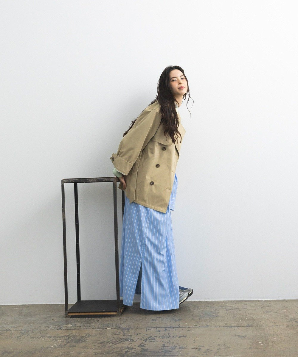 CRAFT STANDARD BOUTIQUE ストライプシャツワンピース 