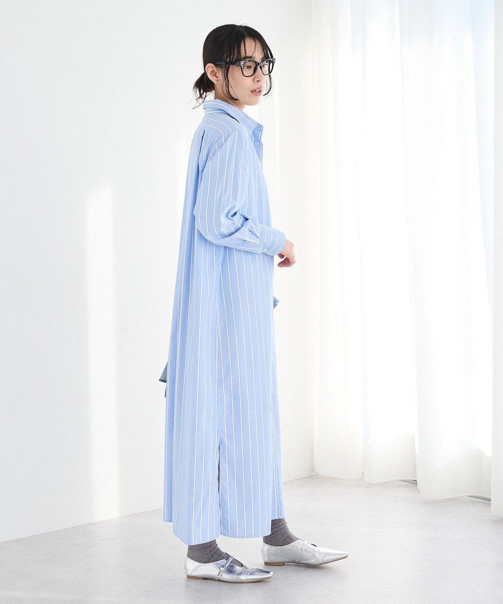 CRAFT STANDARD BOUTIQUE ストライプシャツワンピース 