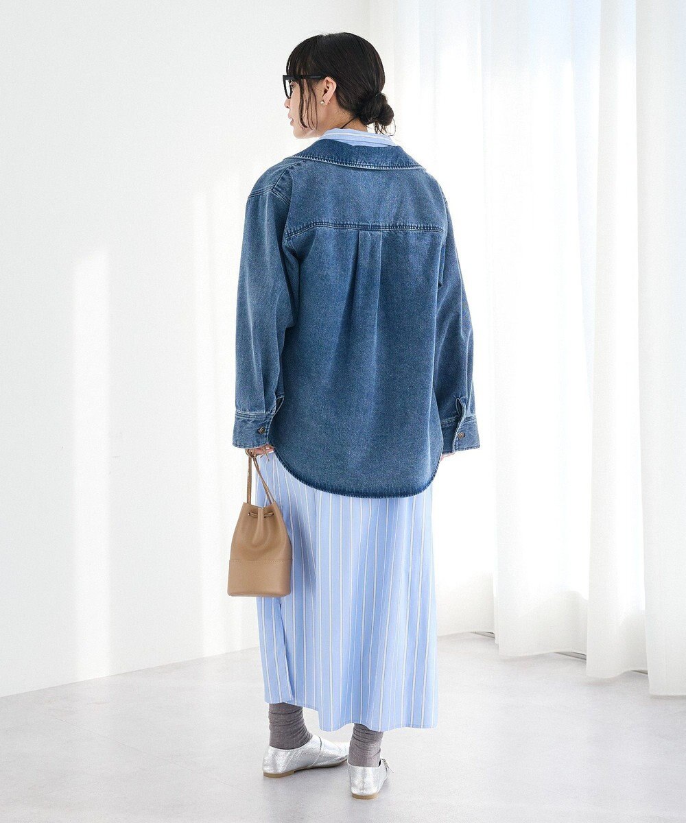 CRAFT STANDARD BOUTIQUE ストライプシャツワンピース 