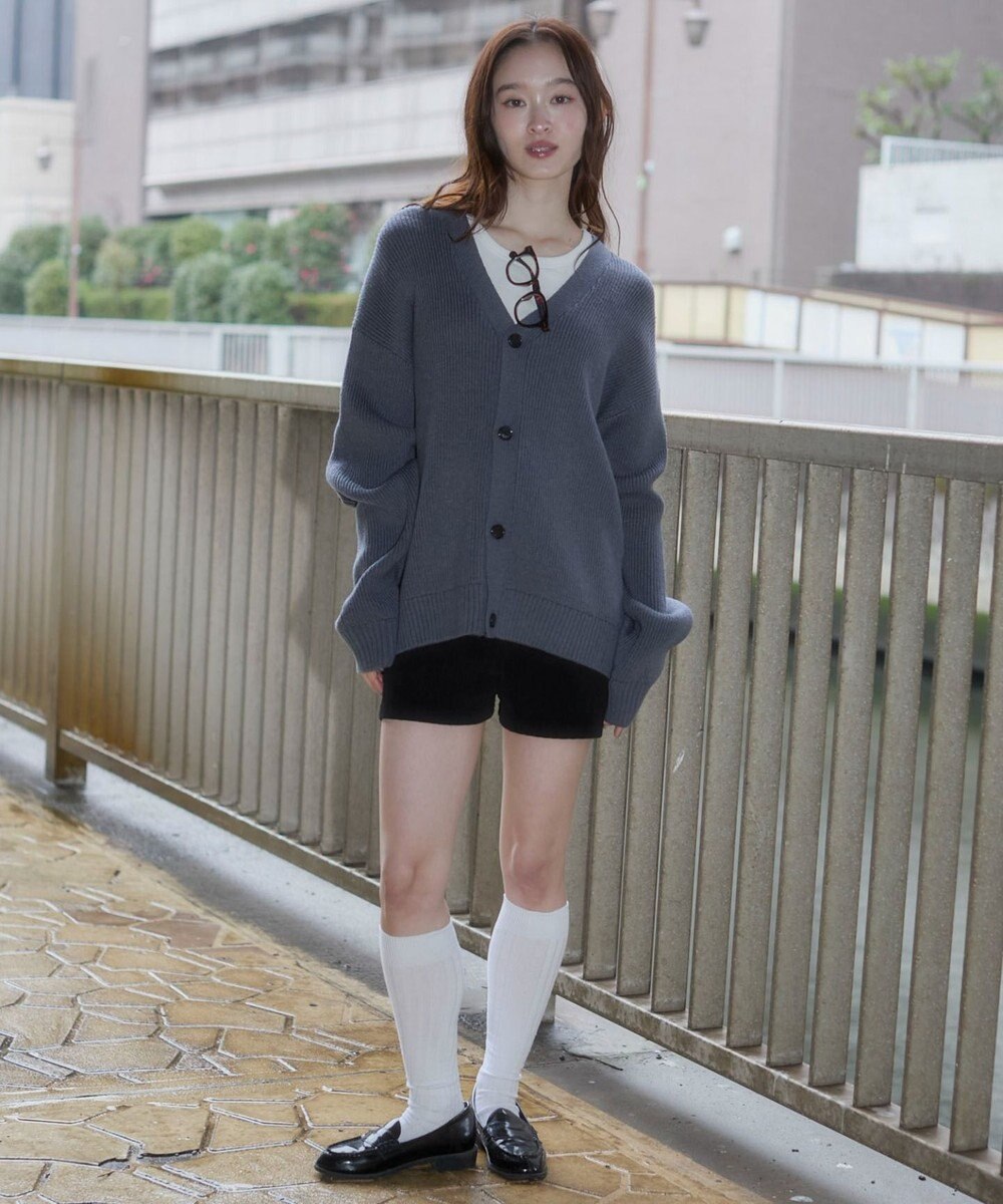 WEGO 【ユニセックス着用ITEM/MLサイズ展開】クロップドカーディガン 