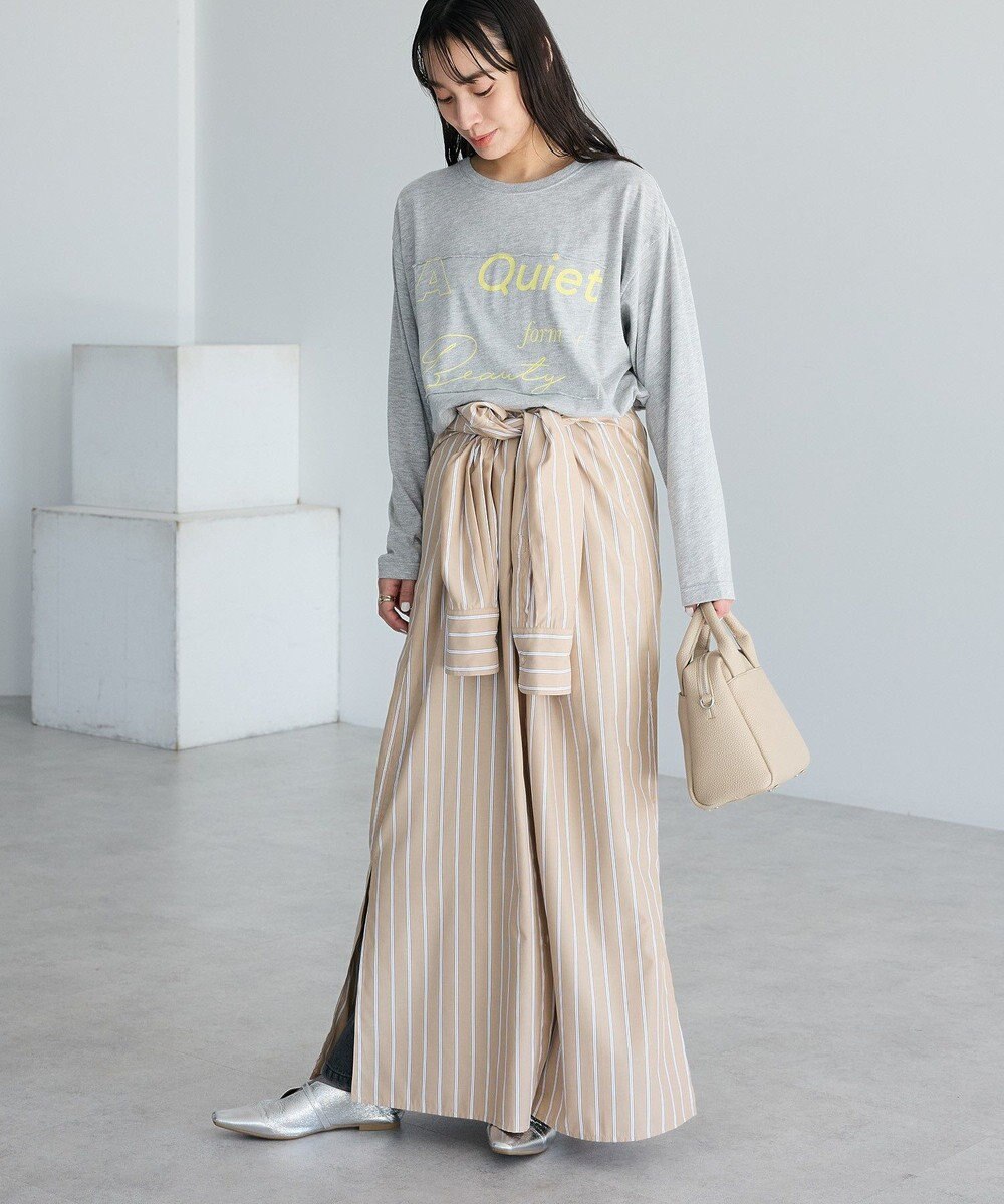 CRAFT STANDARD BOUTIQUE ストライプシャツワンピース 