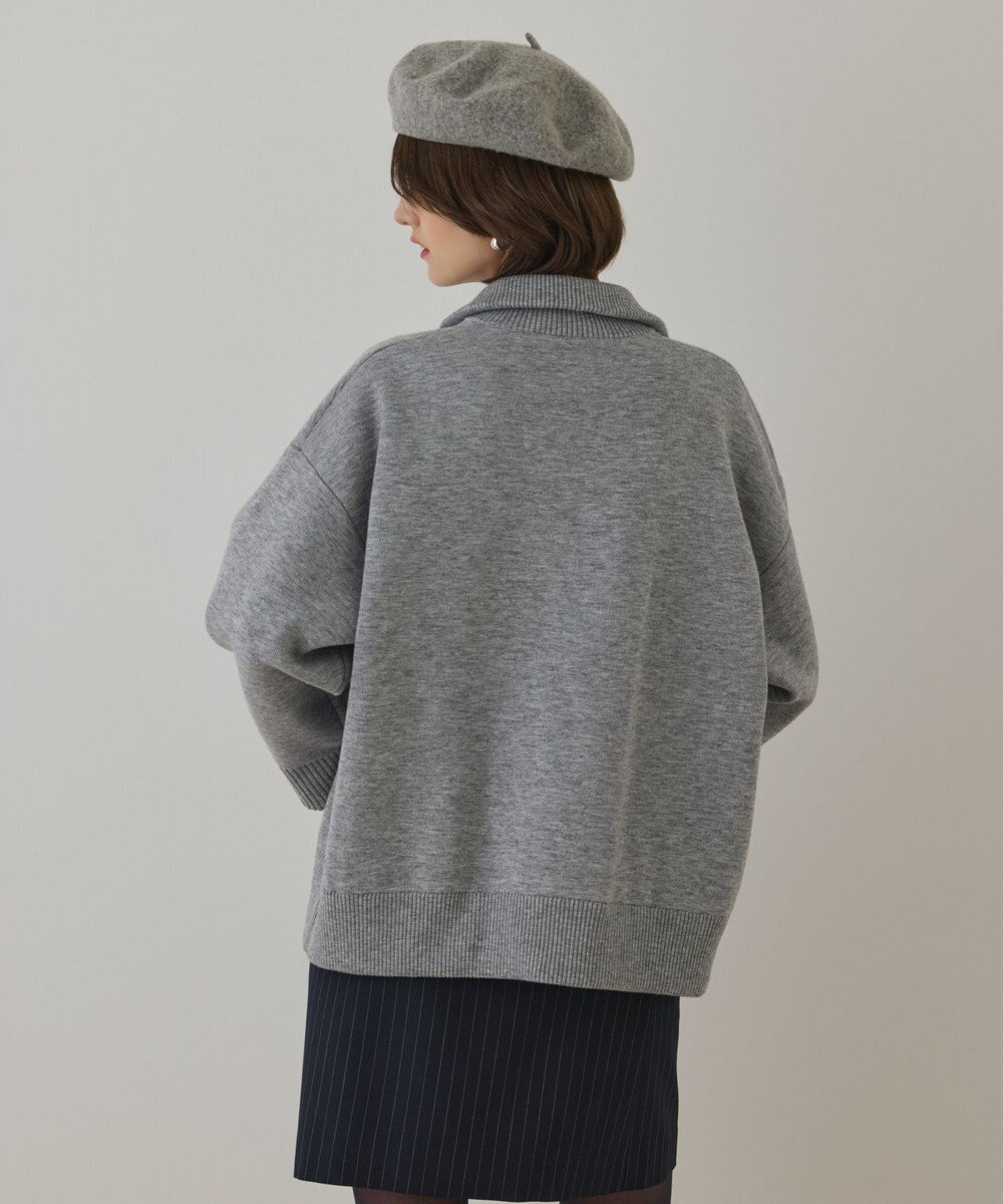 GRACE CONTINENTAL ハーフジップニットトップ 