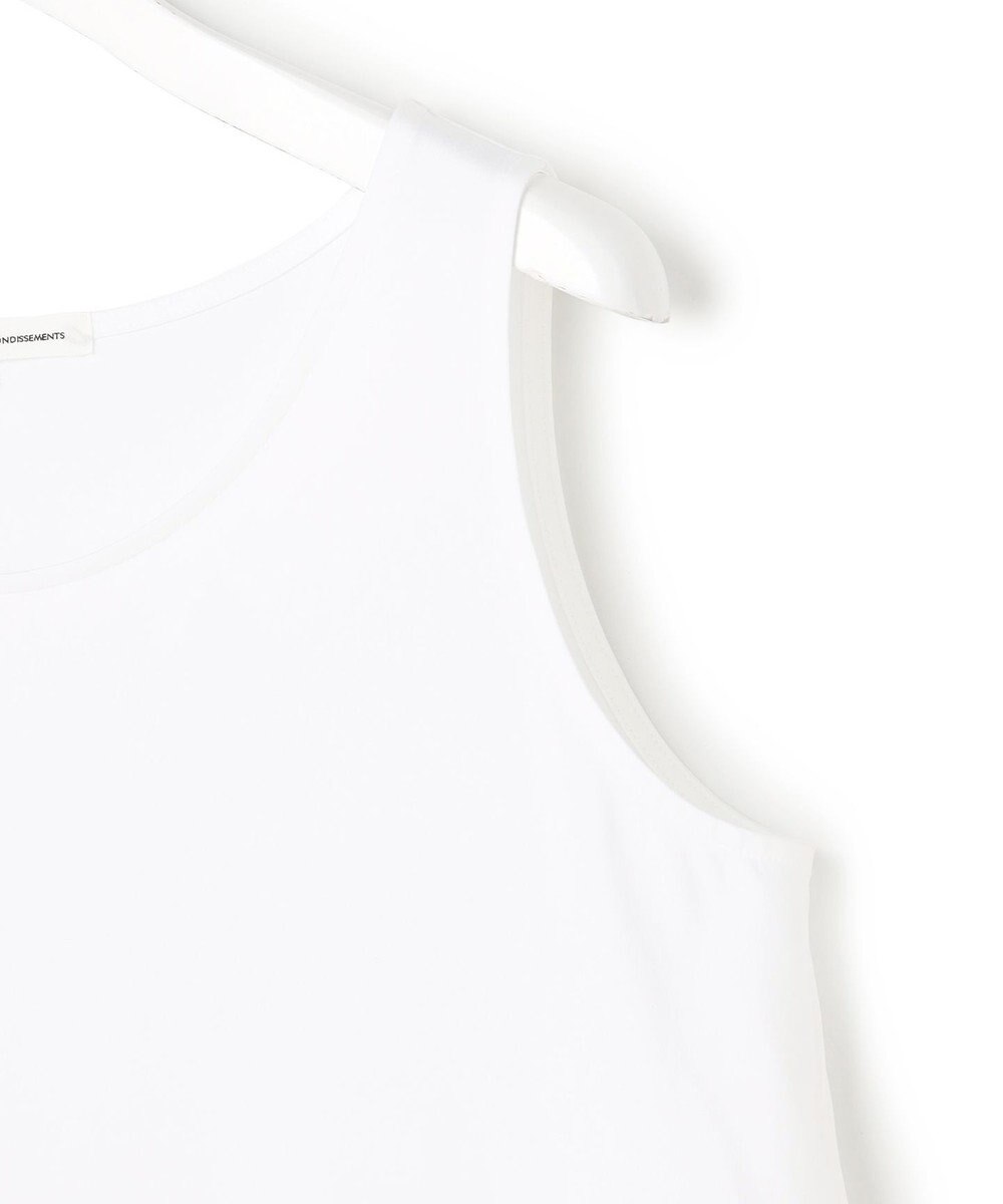 23区 【先行予約】ナチュラルコットンベア シアーペプラム タンクトップ 