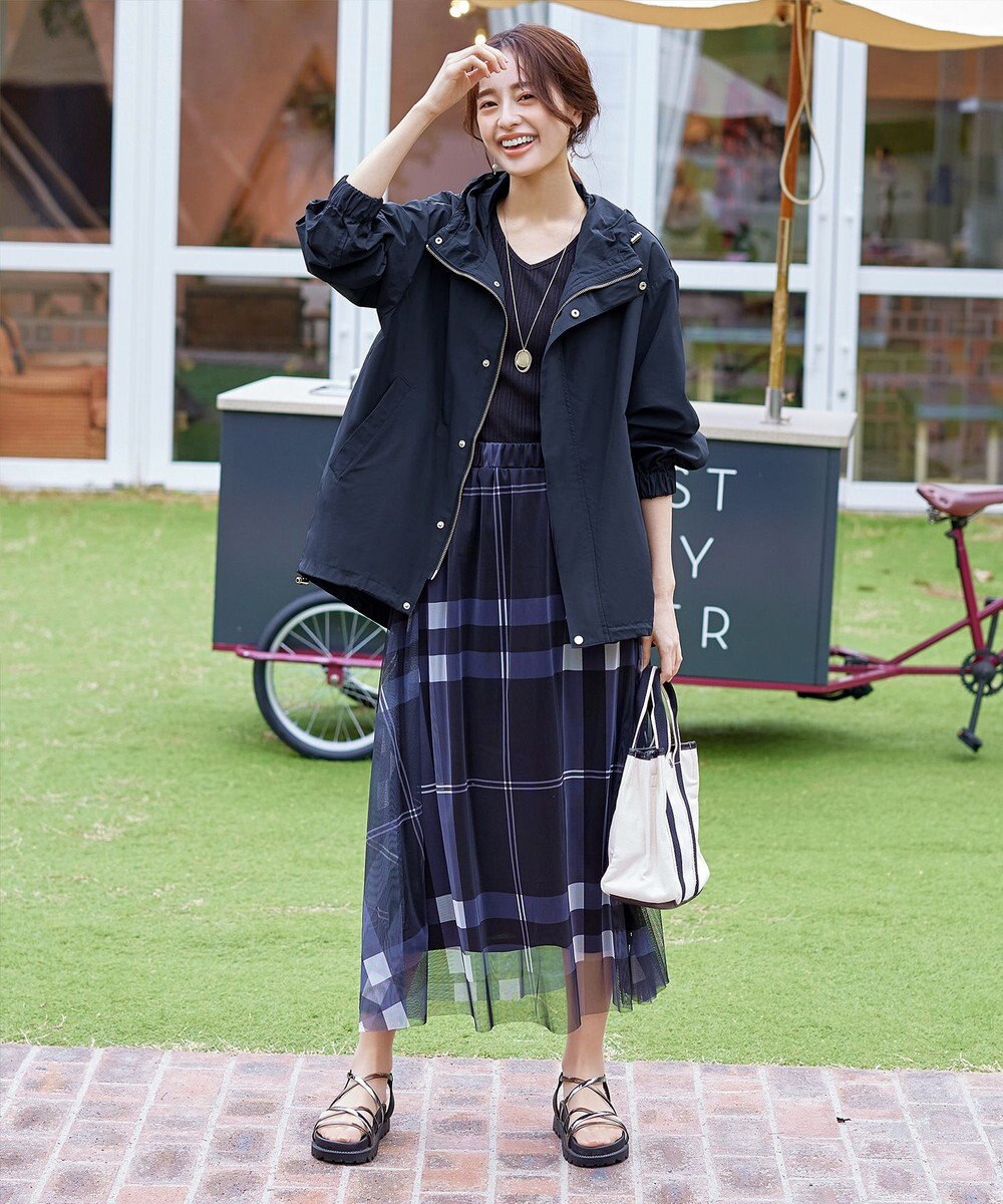 Tiaclasse 【新色追加・洗える】撥水ドロストマウンテンパーカー 