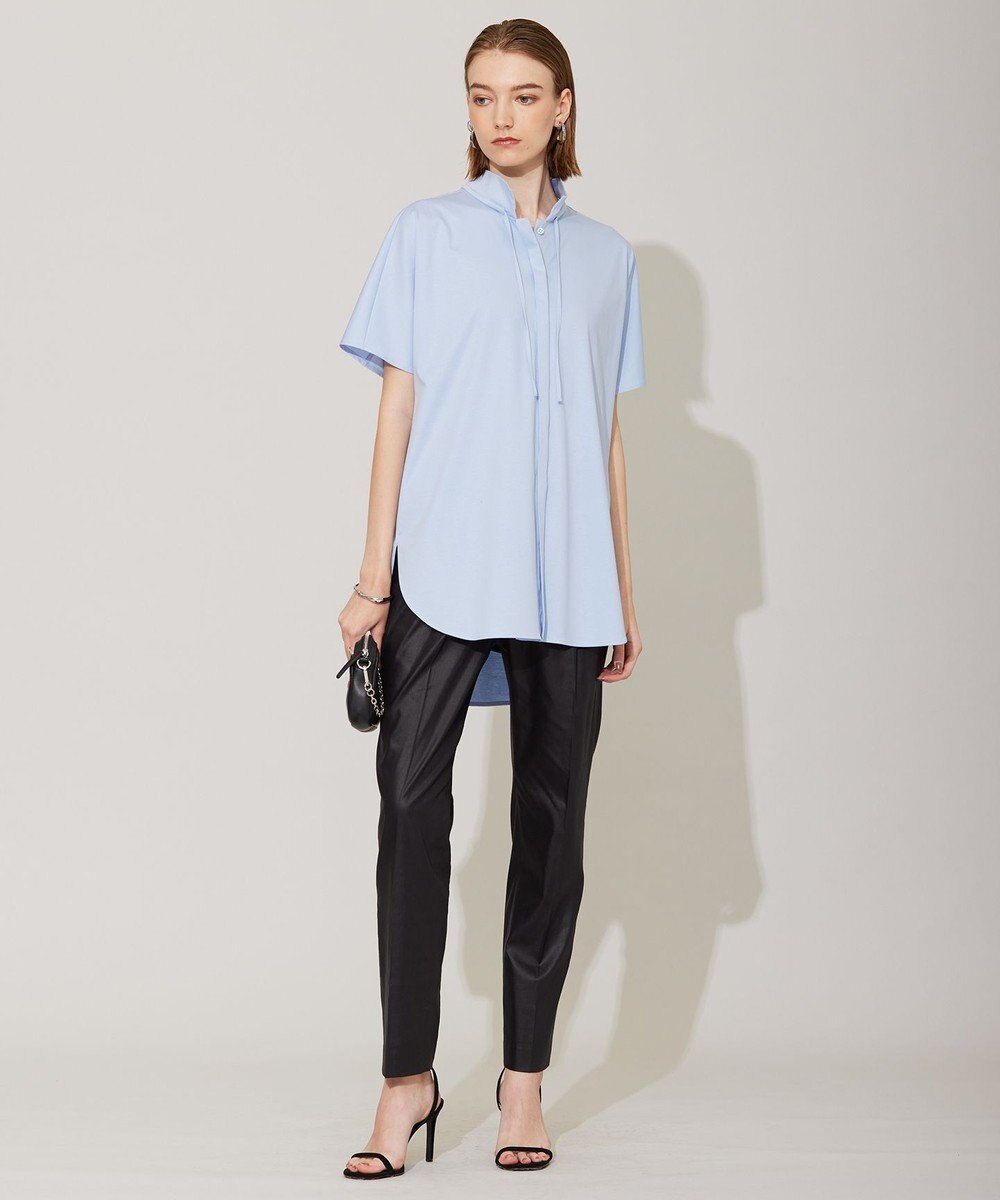 ICB 【接触冷感・洗える】エステルラミーチンツ テーパードパンツ 