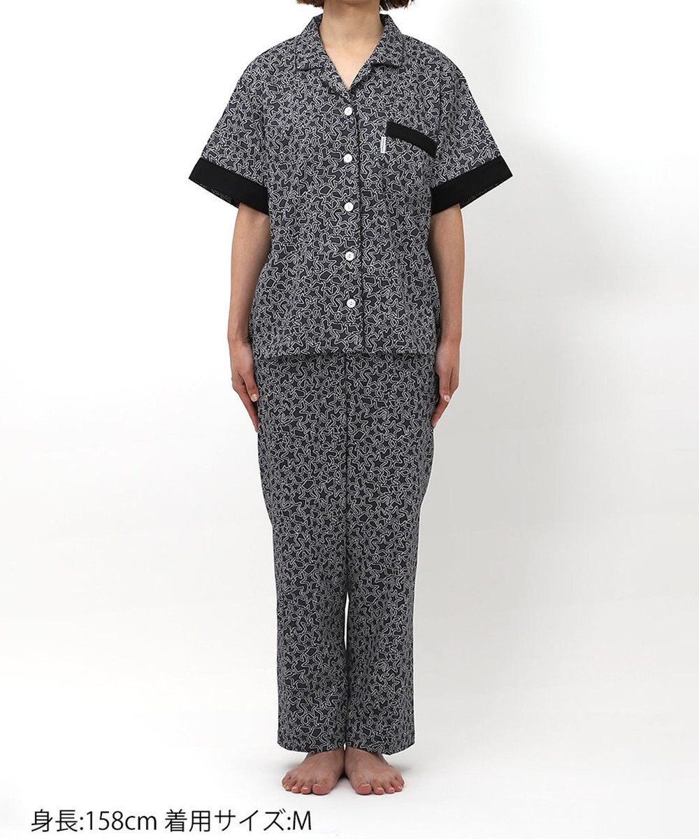 ワコール／睡眠科学 パジャマ 5分袖 半袖 長ズボン 綿100%(本体) サテン 【睡眠科学×mintdesigns】 レディース YDT105 睡眠科学／ワコール 