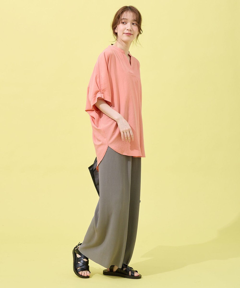 ANY 【洗濯機可】プリーツジャージパンツ 