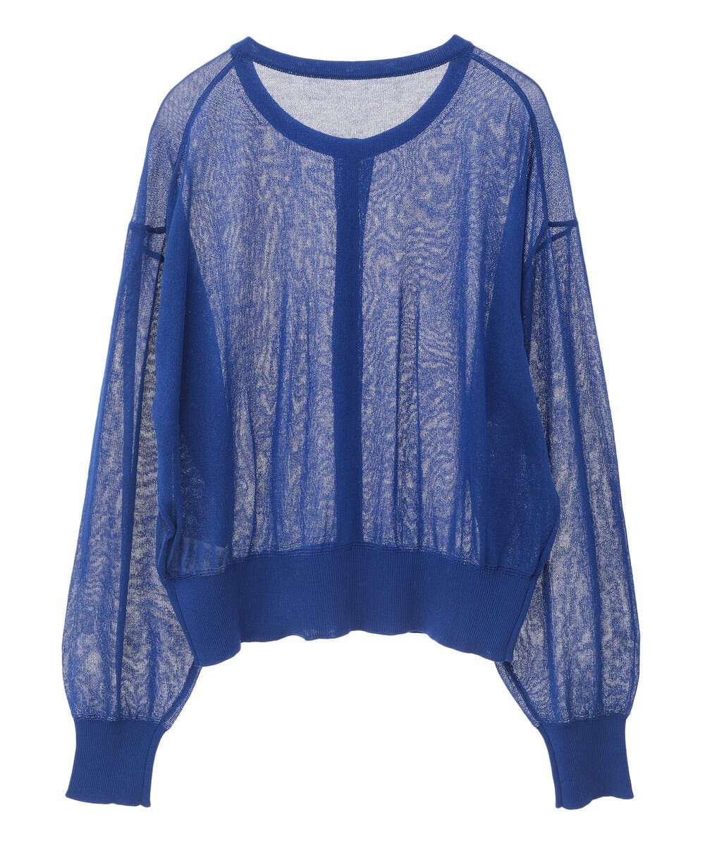 earth music&ecology 【予約】接触冷感シアークルーニットカーディガン 