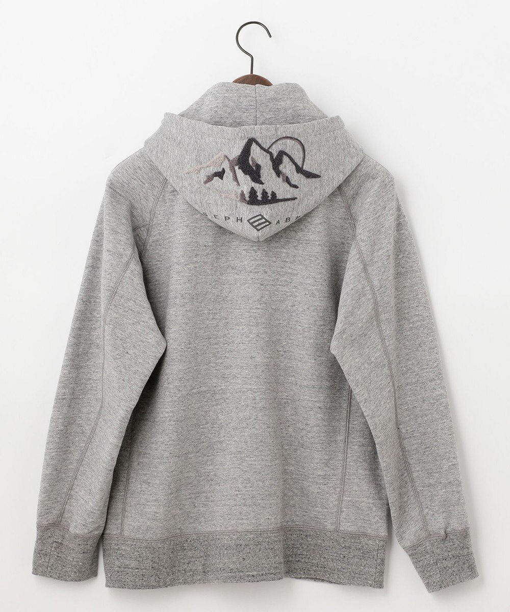 JOSEPH ABBOUD MOUNTAIN 【UNISEX】OGパイルエンブロイダイリー パーカー 