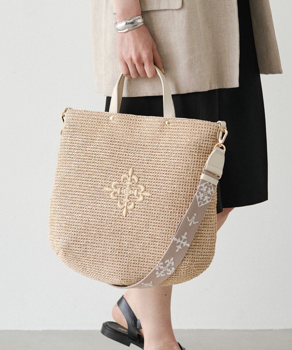 russet スリム2WAYトートバッグ <ナイロンラフィア>(CE-1717-WEB) 