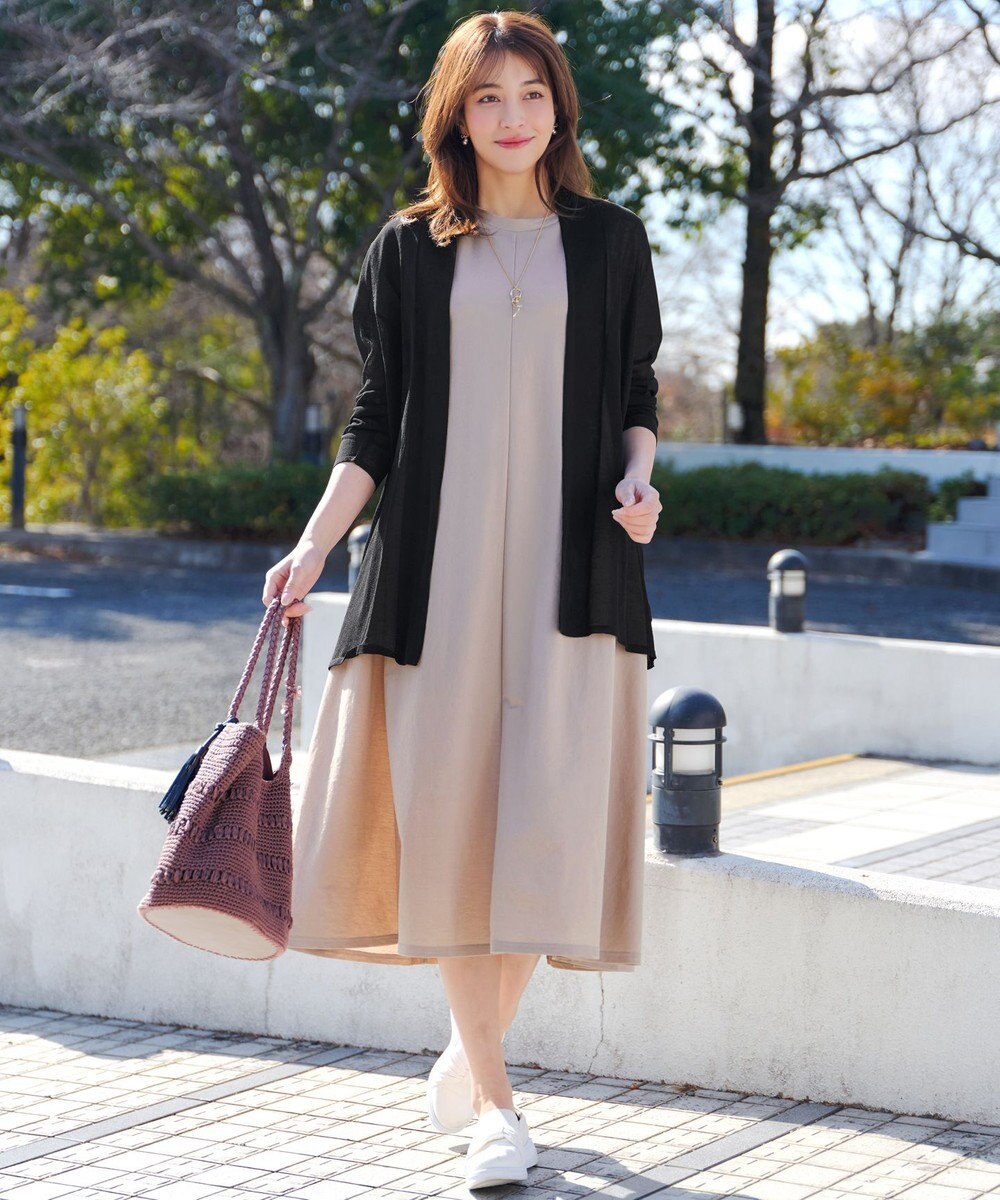 Tiaclasse ロングトッパーカーディガン 