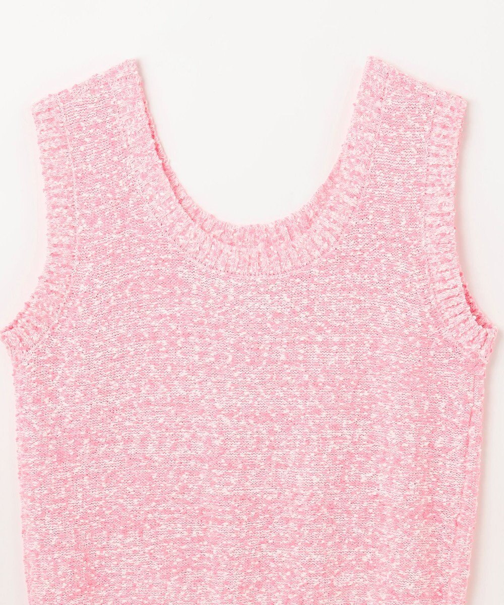 GRACE CONTINENTAL ネップツイードニットノースリーブ 