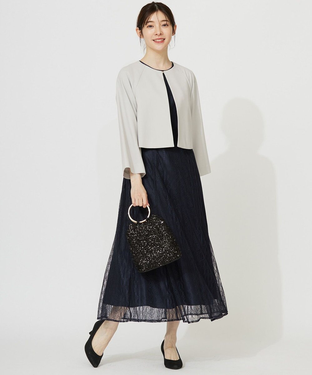 ANY SIS 【洗える】ストライプレーシー ドレス 