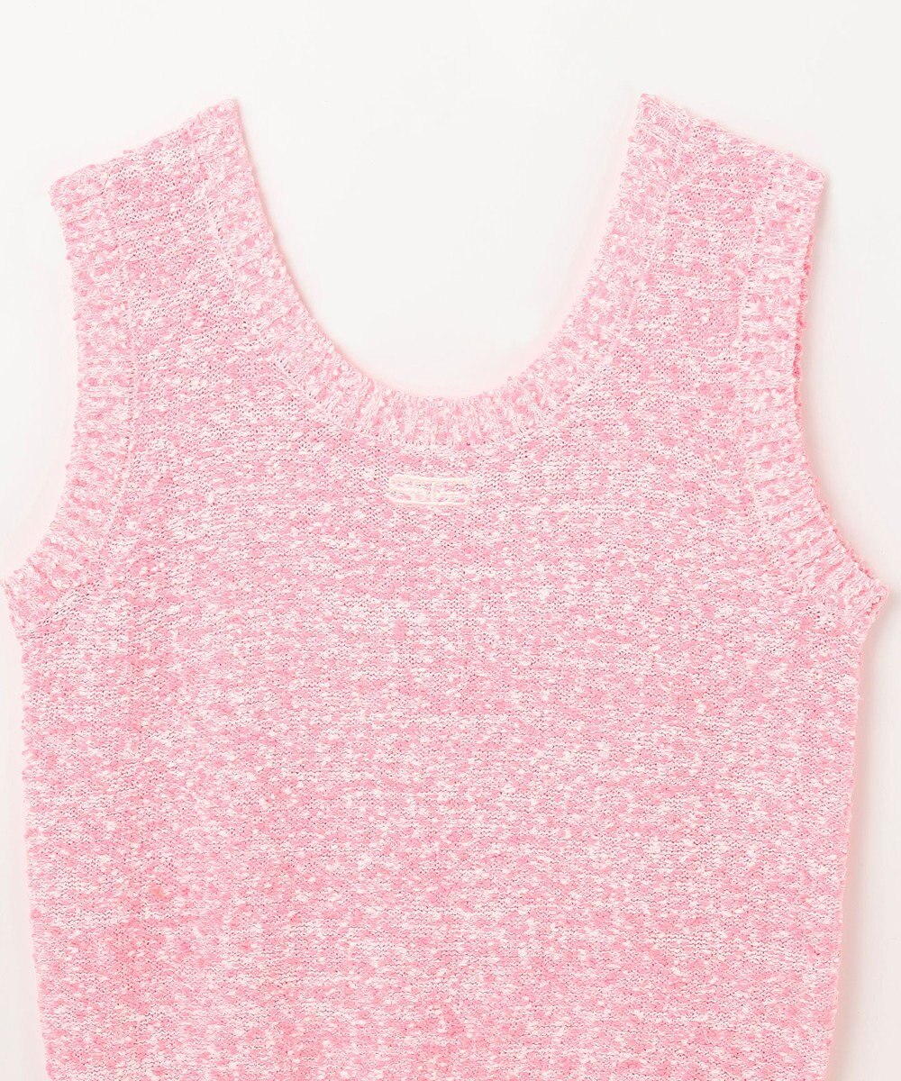 GRACE CONTINENTAL ネップツイードニットノースリーブ 