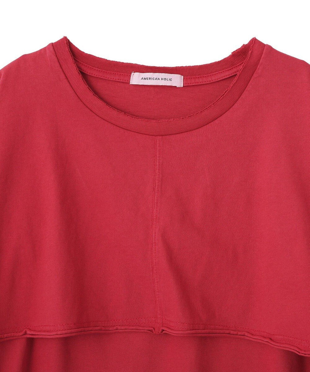 AMERICAN HOLIC レイヤード風加工Ｔシャツ 
