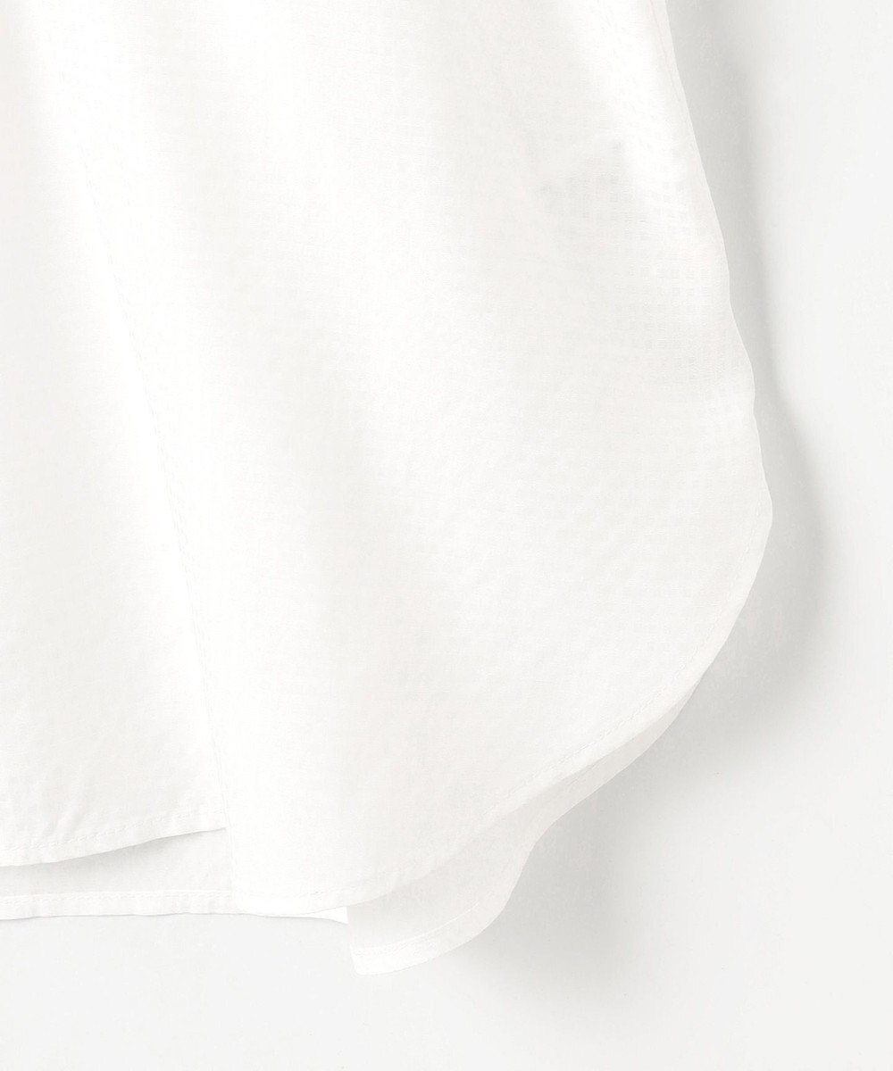 J.PRESS LADIES S 【洗える】アセVisシャドーギンガム シャーリング ブラウス 