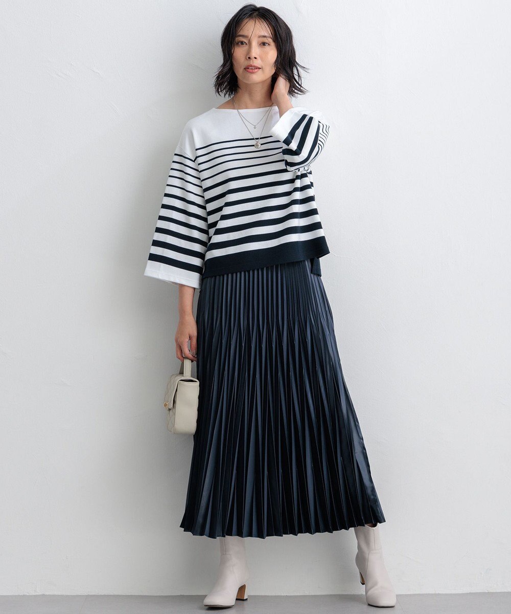 23区 S 【洗える】Armor-lux ベルスリーブボーダー カットソー 