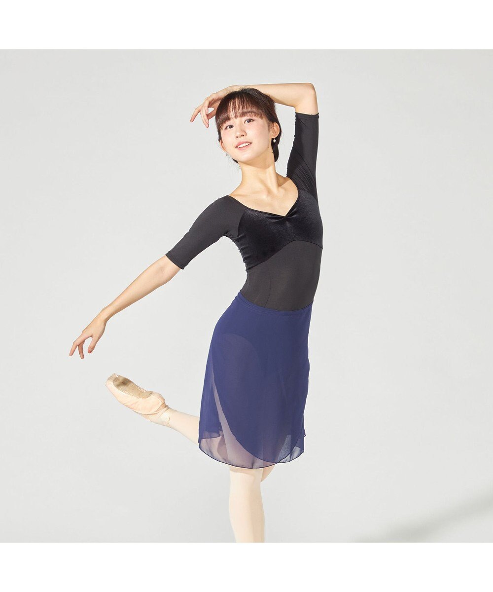 Chacott 5分袖レオタード 